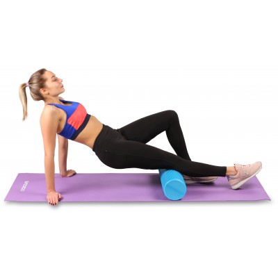 Ролик массажный для йоги INDIGO Foam roll IN045 30*15 см Фиолетовый